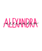Cute name sticker