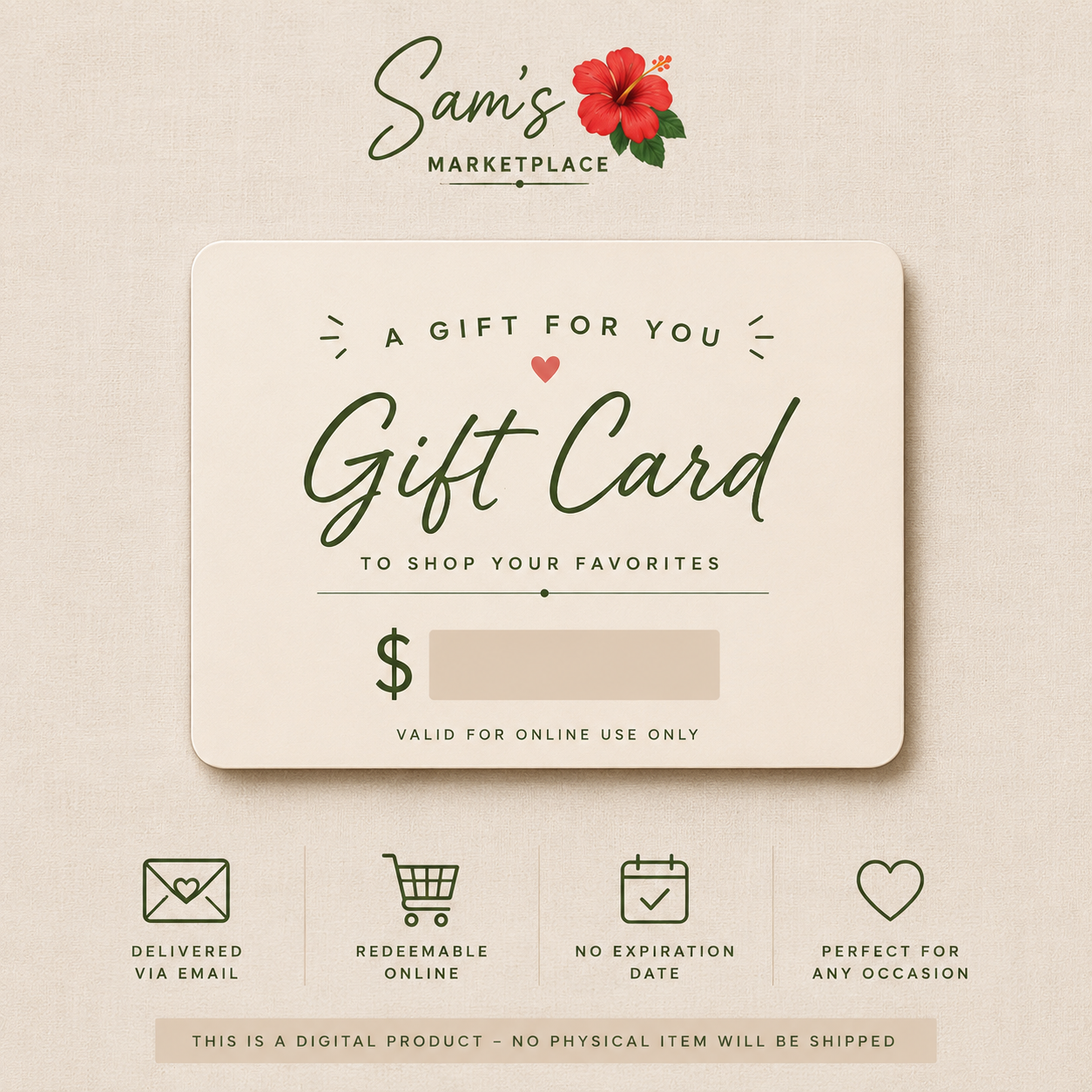 Sams Marketplace Gift Card